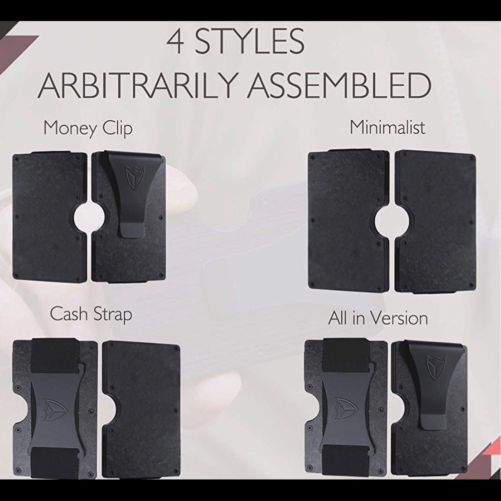 Brand New Forged Carbon Lightweight Tactical Minimalist Wallet for Men - Picture 6 of 6